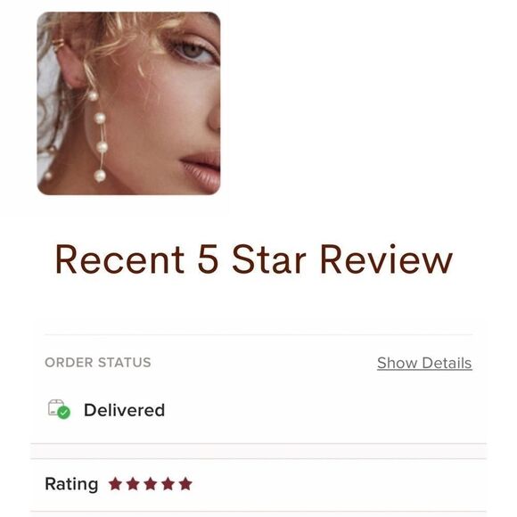 Zara Statement Pearl Earrings - Picture 4 of 4